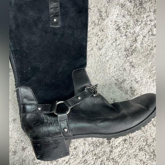 ETIENNE AIGNER knee high horse but hardware black riding boots - Picture 8 of 10